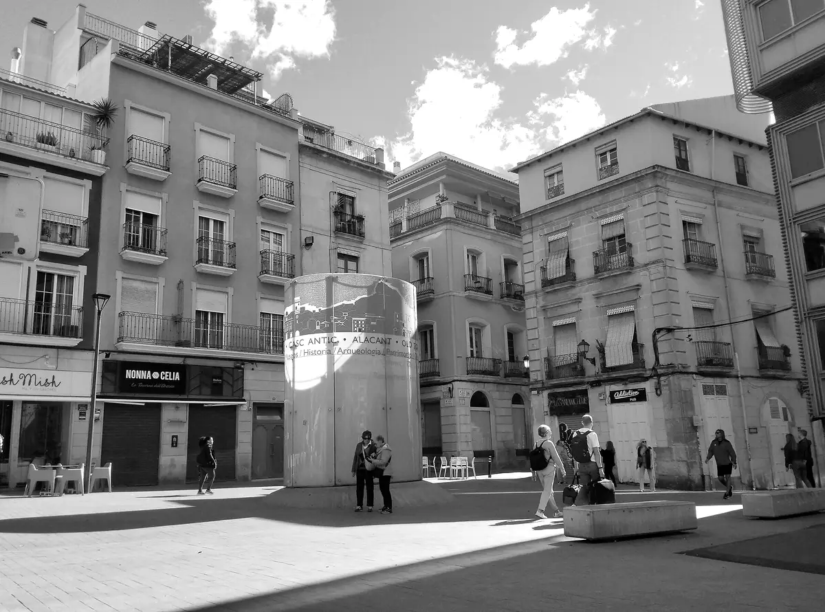 Plaza de San Cristóbal, en el centro de Alicante